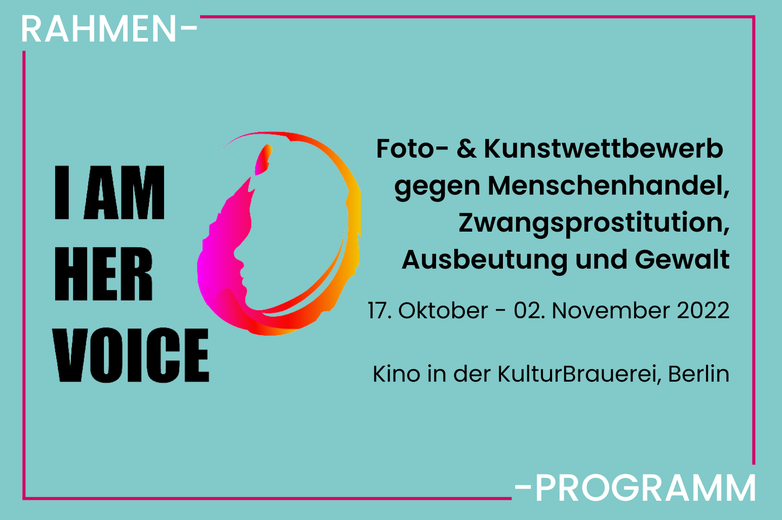 You are currently viewing Ausstellung I AM HER VOICE im Rahmenprogramm